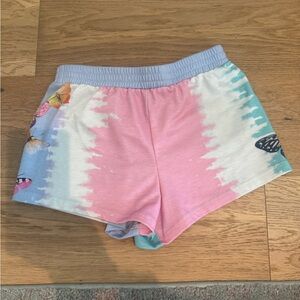 Baby Sara Colorful Kids Shorts with butterflies and rhinestone accents